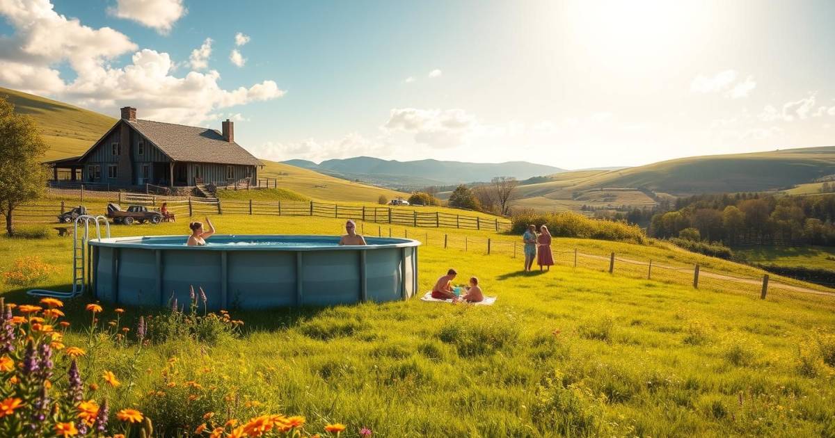 Plongez dans l'esprit rural : les piscines hors sol pour des jours de détente et de sport à la campagne