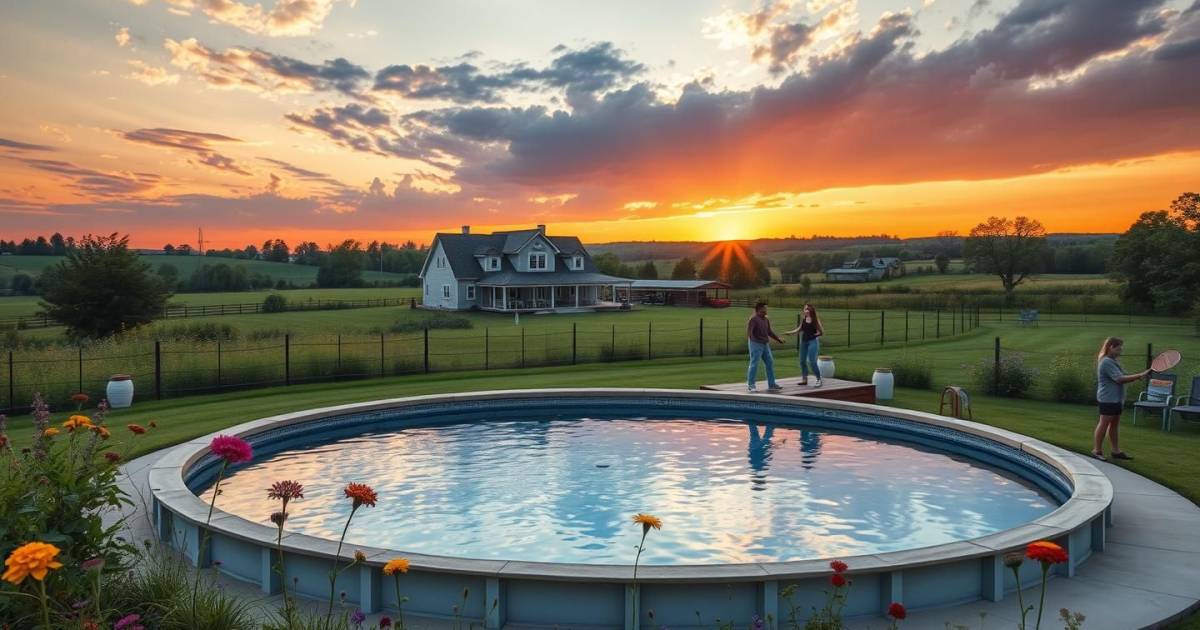 Plongez dans la détente : les piscines hors-sol, alliées des sports de campagne et de la ruralité