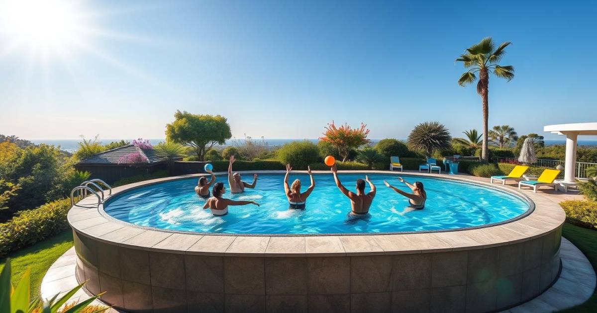 Les piscines hors-sol : un atout pour les passionnés de sport et de bien-être aquatique