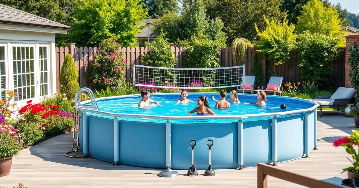 « Plongez dans l'univers des piscines hors-sol : sport, entretien et design pour votre jardin »