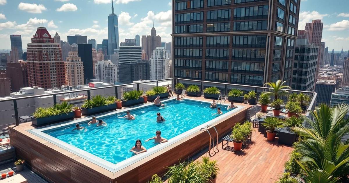 Les piscines hors sol : une oasis sportive pour les citadins en quête d'urbanisme