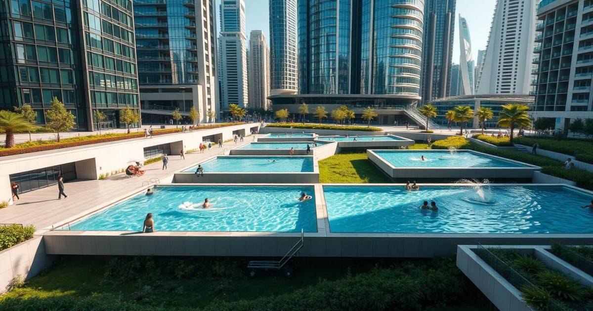 plongée urbaine : les piscines hors-sol, alliées des sportifs citadins et de l'architecture moderne